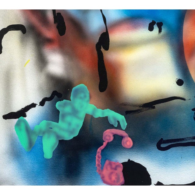 Antwan Horfee "Ebay John Collage" Acrylic, 2021 For Sale - Image 4 of 8