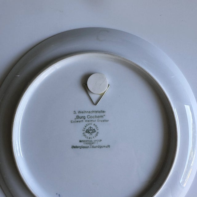 Vintage Christmas Plate by Helmut Drexler for Rosenthal, 1976, in flawless condition. The vintage Christmas plates by...