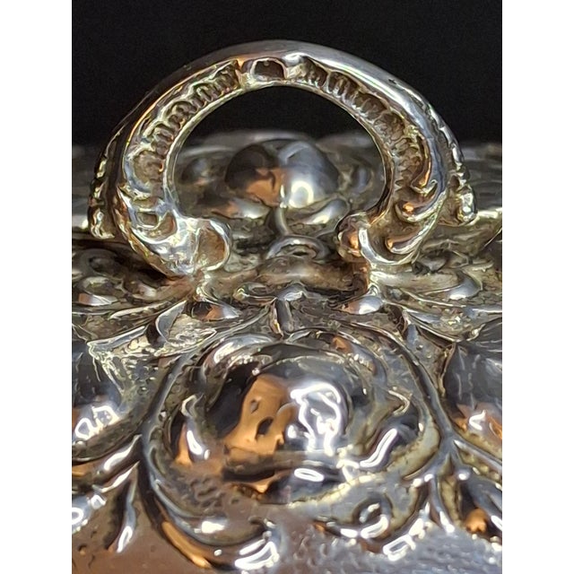 Hazorfim 925 Sterling Silver Etrog Box Hebrew Inscription Vermeil Interior 272g For Sale - Image 14 of 18