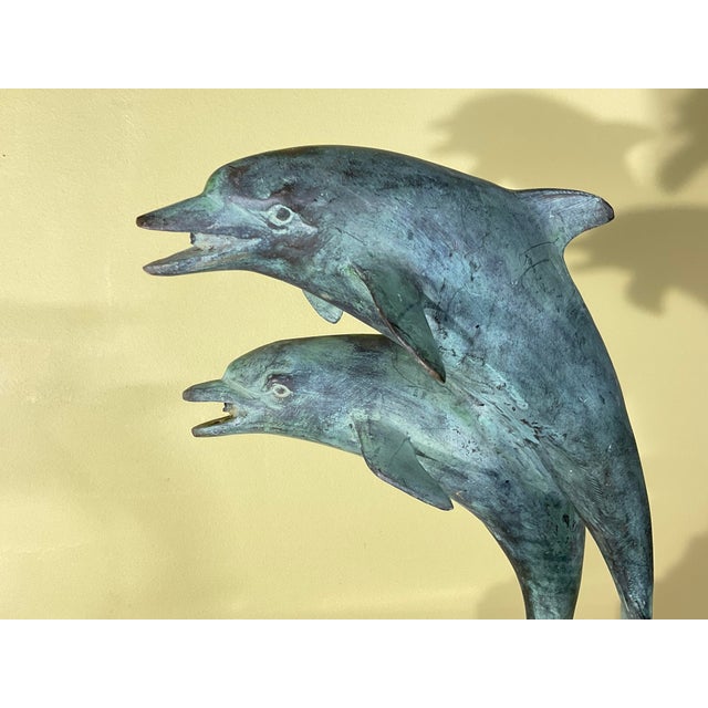 Bronze Sculpture of Two Dolphins For Sale - Image 11 of 12