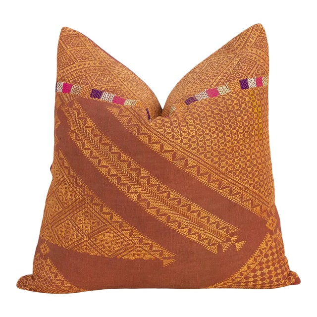 Yadvi Antique Indian Folk Pillow For Sale