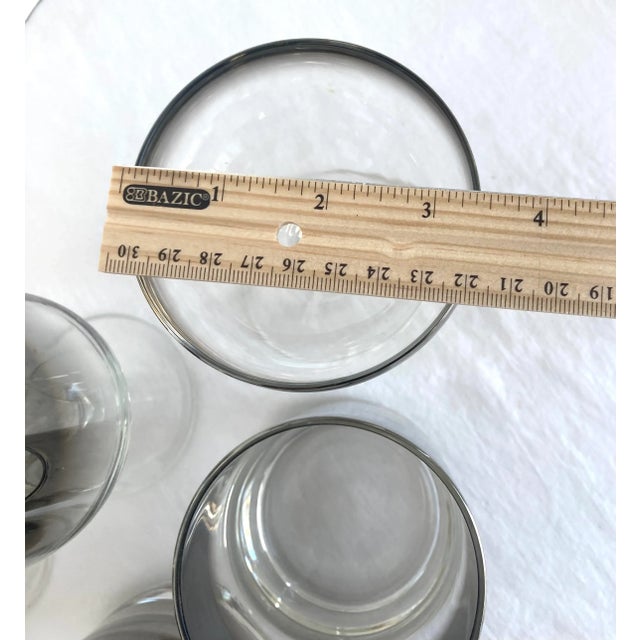 Vintage Vitreon Queens Lusterware Bar Glasses Set- 7 Pieces For Sale - Image 11 of 13