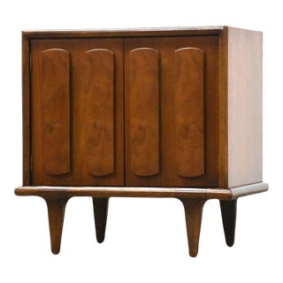 American of Martinsville Walnut Nightstand For Sale