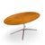 Florence Knoll Mid Century Walnut and Chrome Oval Dining Table For Sale In Chicago - Image 6 of 7