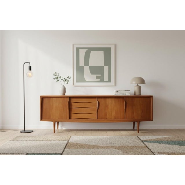 Vintage Sideboard in Teak by Axel Christensen for Omann Jun, 1960s For Sale - Image 13 of 18