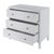 Spritely Home Accent Furniture Nora 34 in. W Wood 3 Drawer Chest, White For Sale - Image 4 of 9