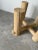 Beige Postmodern - Style Rustic Wood Side Table Base For Sale - Image 8 of 12