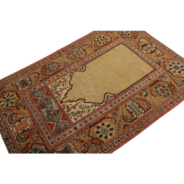 Rug & Kilim Rug & Kilim’s Ottoman Style Transitional Copper and Red Wool Rug For Sale - Image 4 of 5