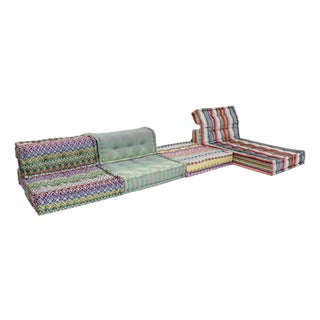 Mah Jong Modular Sofa with Upholstery from Missoni by Hans Hopfer for Roche Bobois, 2010s, Set of 7 For Sale