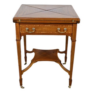Handkerchief Games Table in Blond Mahogany, 1930 For Sale