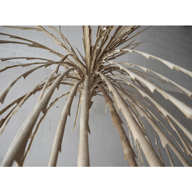 8ft Post Modern Canvas Palm Tree For Sale - Image 4 of 7