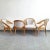 Mid-Century Chairs in Beech & Looped Fabric by Charles Ramos, 1950s, Set of 4 For Sale - Image 10 of 12