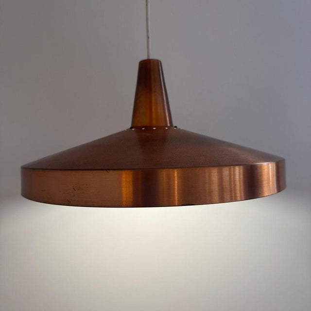 Vintage Danish Pendant Lamp in Copper, 1960s For Sale - Image 10 of 10