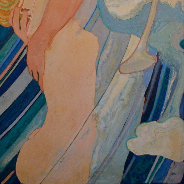 Italian Artistic Decorated Scagliola Art Inlay Wall Panel by Cupioli For Sale - Image 3 of 5