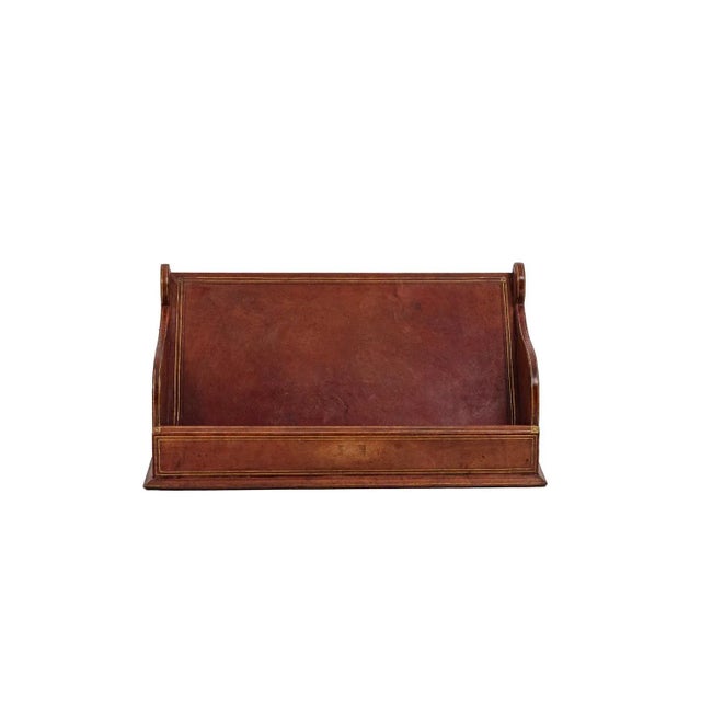Letter Holder in Leather, 20th Century For Sale - Image 3 of 9