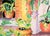Late 20th Century Patio in Bloom - Watercolor on Heavy Paper by Jean Harney For Sale - Image 5 of 8