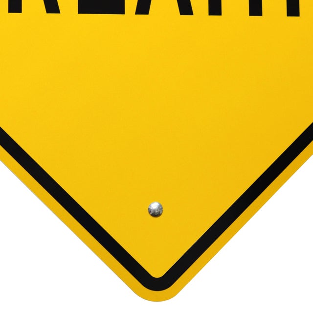 Breathe IV - Original Inspirational Pop Art Steel Street Sign Wall Sculpture by Scott Froschauer For Sale - Image 4 of 9