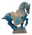 Glazed Ceramic Horse Sculpture, 20th Century For Sale
