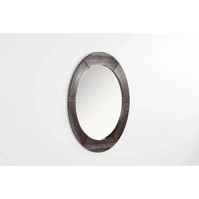 Pedersen & Hansen Scandinavian Modern Mirror by Pedersen & Hansen For Sale - Image 4 of 10