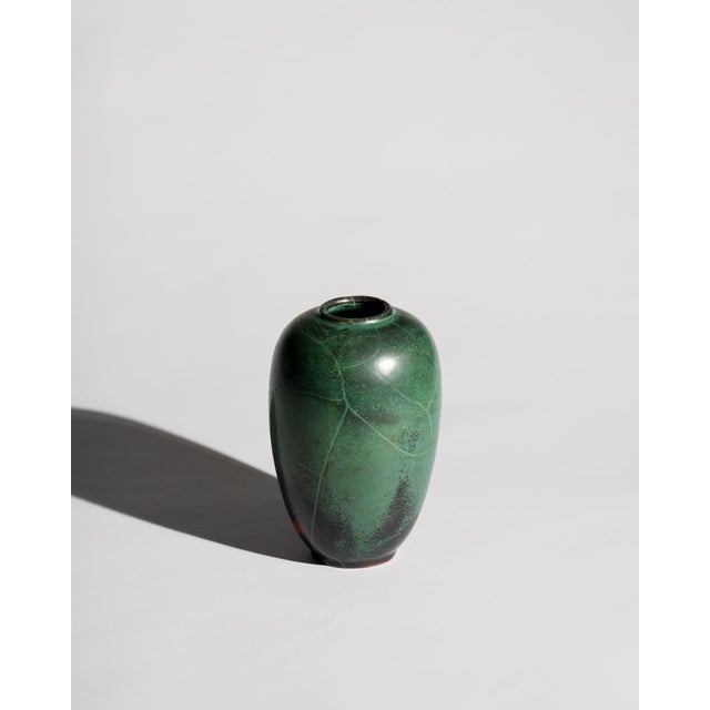 Art Deco Bauhaus Copper Glazed Studio Ceramic Vases by Paul Dresler Grootenburg, Germany, 1940s, Set of 2 For Sale - Image 15 of 18