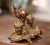 19th Century French Gilt Spelter Inkwell With Rooster Sculpture Signed A. Bossu For Sale - Image 10 of 12