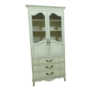 John Widdicomb Paint Decorated Armoire Cabinet For Sale
