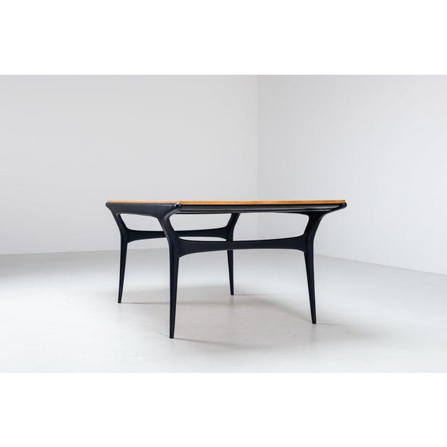 Wood T4 Dining Table in Beech by Alfred Hendrickx for Belform, Belgium, 1958 For Sale - Image 7 of 18