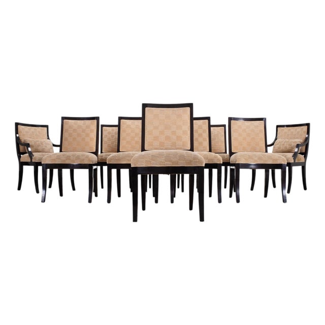 Set of Ten Sally Sirkin for J. Robert Scott Tuscany Dining Chairs For Sale