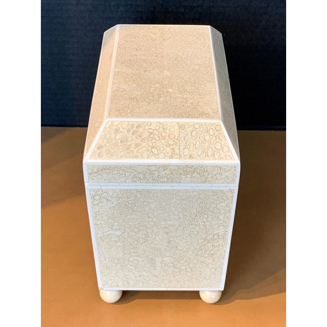 Lacquered Shell and Bone Tapered Sarcophagus Box, by Maitland- Smith For Sale - Image 9 of 12