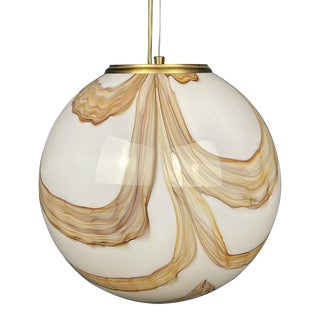 1960s Mid-Century Modern Murano Globe Pendant Lamp, Italy For Sale
