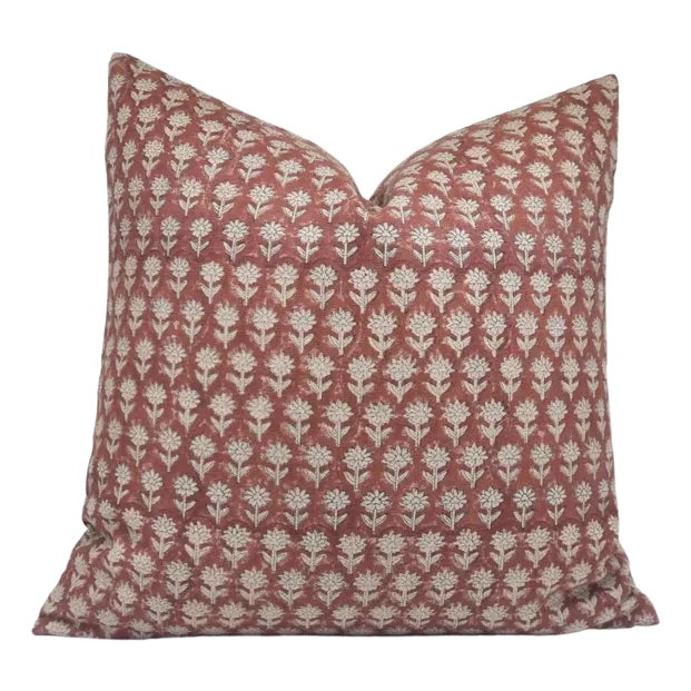 Pankhudi Thick Linen Square/Lumber Block Printed Pillow Cover 14x20 Inch- Pankhudi For Sale