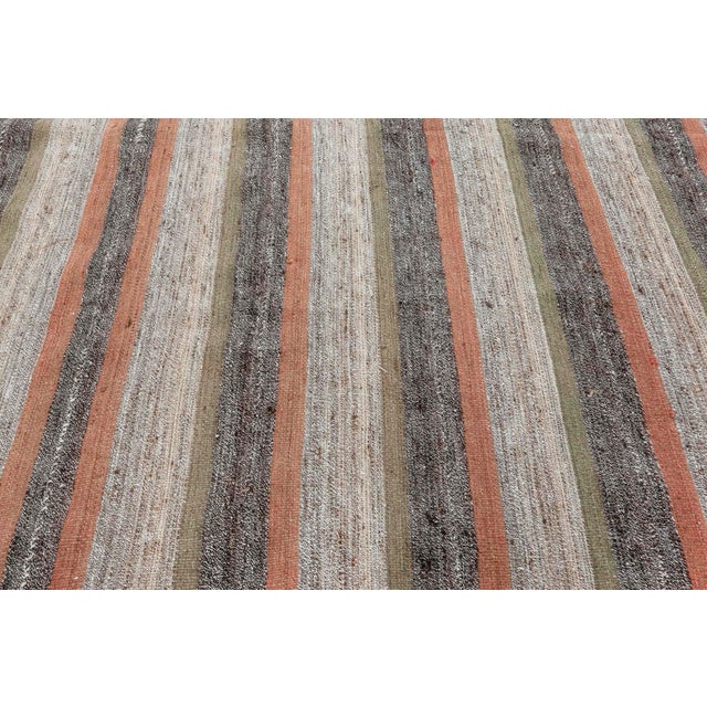 Mid 20th Century Doris Leslie Blau Vintage Persian Kilim Rug For Sale - Image 5 of 8