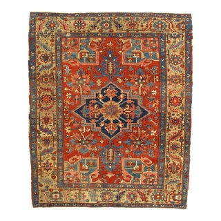 Antique Persian Serapi Rug For Sale