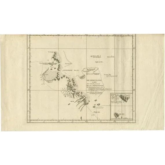 Early 19th Century Antique Map of the Coast of Kerguelens Island by Cook, 1803 For Sale - Image 5 of 5