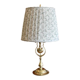 Antique English Brass Lamp For Sale
