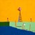 Jacob Spacek “American Rural, Trinity” Contemporary Colorful Pastoral Landscape Painting, 2025 For Sale
