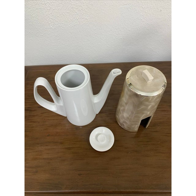 Mid-Century Modern Bauscher Weiden Germany Bavaria Porcelain Insulated Jug Coffee/Tea Pot For Sale In San Francisco - Image 6 of 11