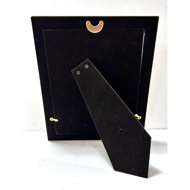 Vintage 1980s Postmodern Brass Photo Frames Set of 3 – Glam Desk Decor For Sale - Image 11 of 13