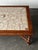 1970s Hand-Laid Stone Mosaic Coffee Table on Vintage Oak Trestle Base For Sale - Image 16 of 18