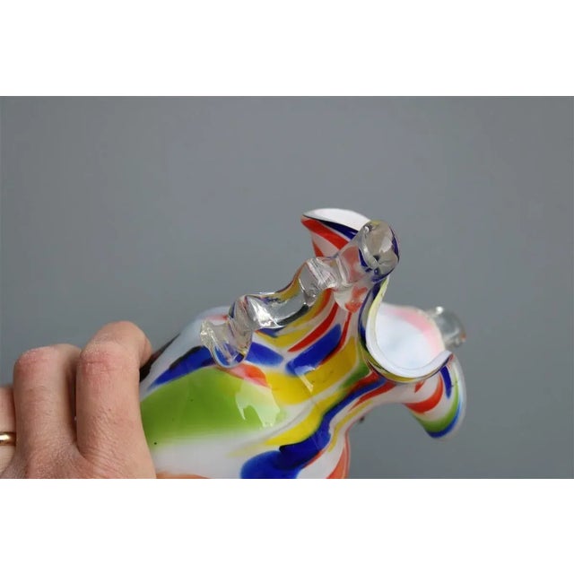 Mid-Century Modern Italian Multi Colored Murano Glass Jar, 1960s For Sale - Image 3 of 13