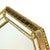Large Vintage Venetian Hollywood Regency Octagonal Parclose Mirror with Glass and Brass Garlands, 1970s For Sale - Image 9 of 15