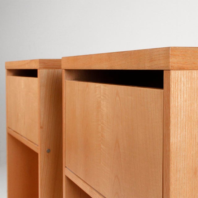 Tan Italian Bedside Tables, 1970s, Set of 2 For Sale - Image 8 of 9