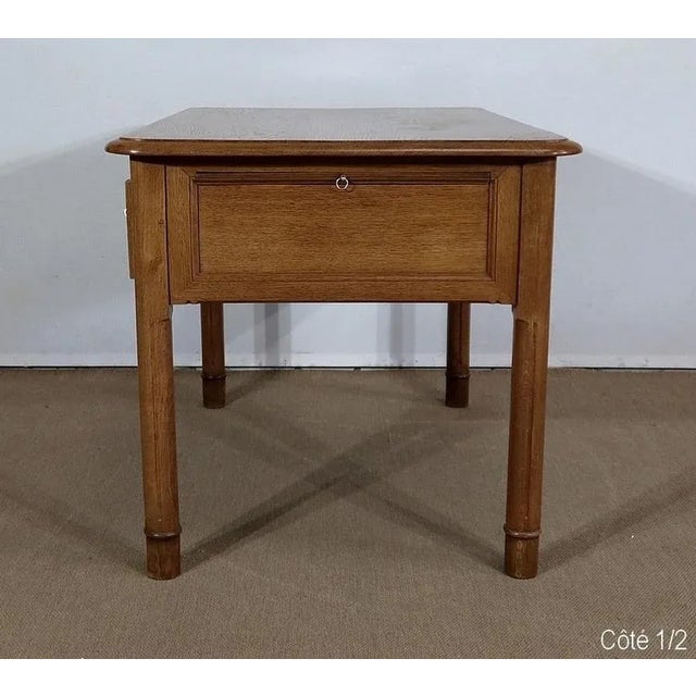 Oak Community Desk, Late 19th Century For Sale - Image 10 of 18