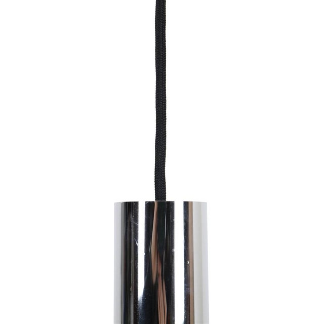 Silver German Space Age Chrome Hanging Lamps, 1960s, Set of 2 For Sale - Image 8 of 13