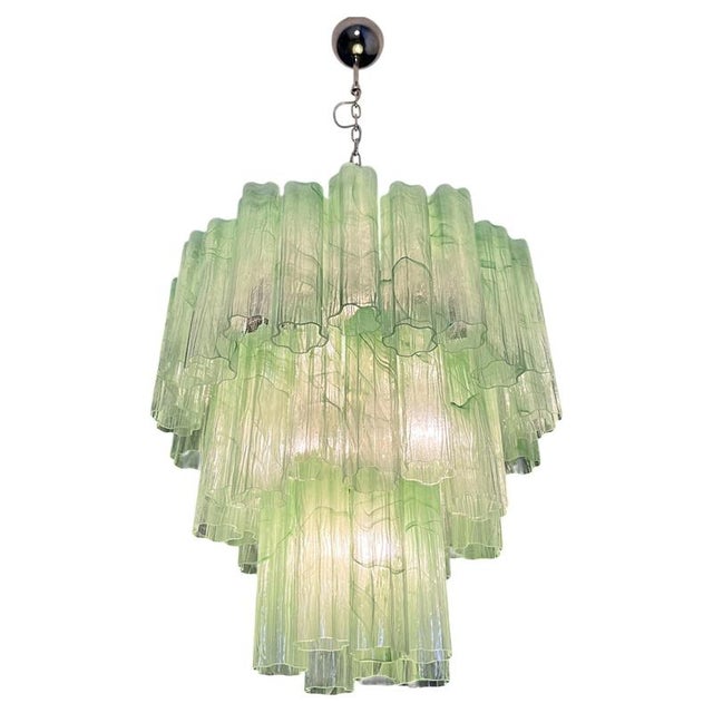 Metal Italian Chandelier in Murano Glass, 1990 For Sale - Image 7 of 18