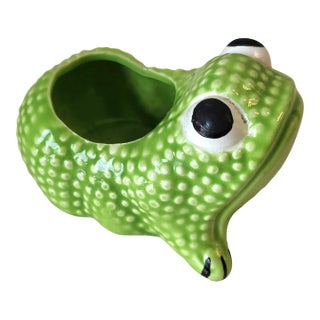 Vintage Mottahedeh Jean Roger Style Frog Planter For Sale