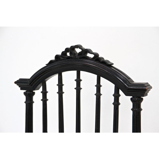 Set of Black Side Chairs, 1870 For Sale - Image 9 of 18