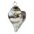 Oversized Vintage Mercury Glass Conch Shell Christmas Ornament - Kugel Style For Sale