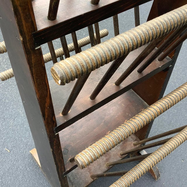 Late 19th Century Vintage Newspaper or Magazine Rack | Chairish