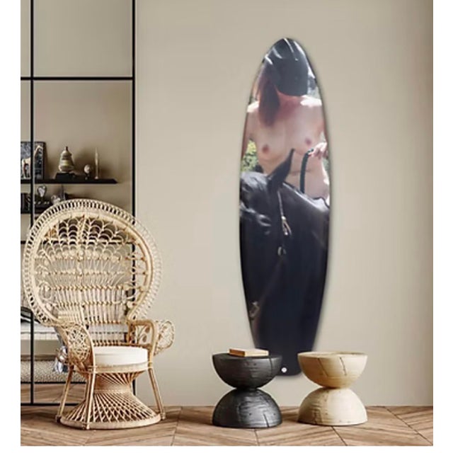 Contemporary Sexy Cowgirl - Rockin Fig Epoxy Rideable Surfboard by Bobbi Bennett For Sale - Image 3 of 3